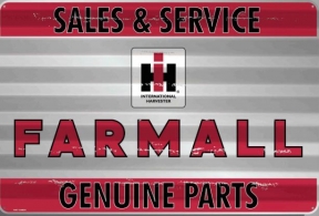 Farmall Genuine Parts Corrugated Sign - 12'x18"